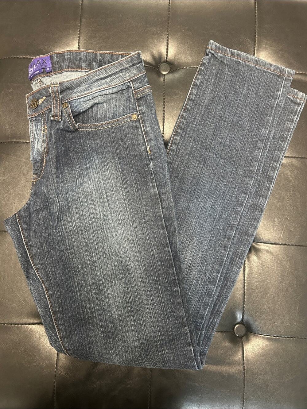 Miley Cyrus & Max Azria Women's Straight-Leg Jeans in Blue